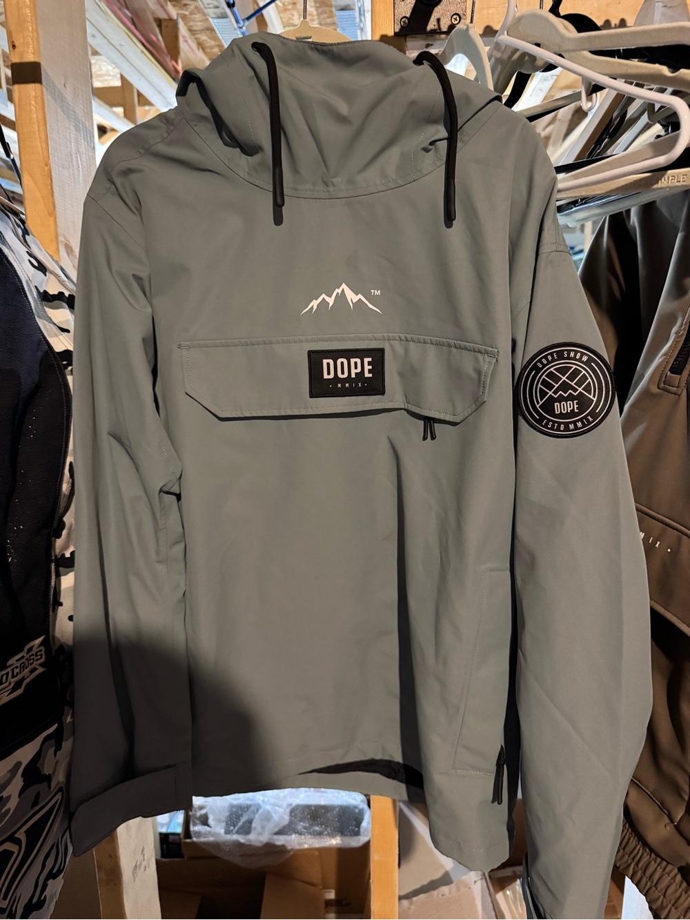 DOPE Women's Sage Green Ski Anorak Jacket
